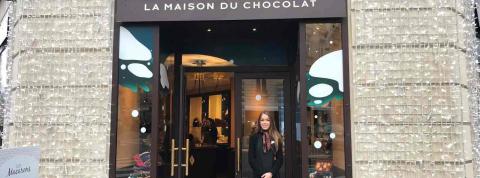 Laura, en stage à La Maison du Chocolat