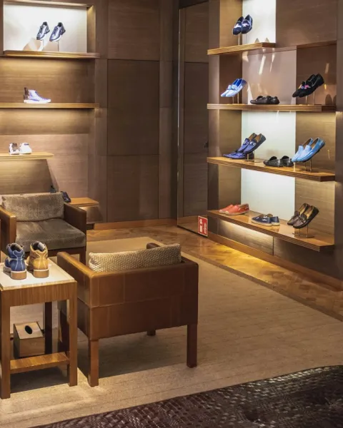 Boutique maison de luxe chaussures