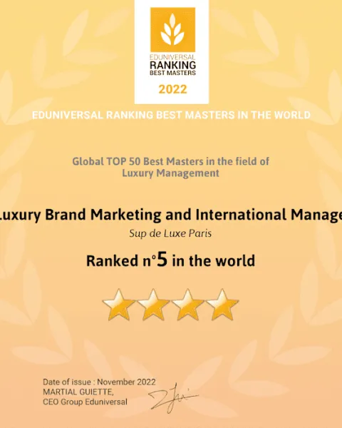 eduniversal classement mondial mba 2022